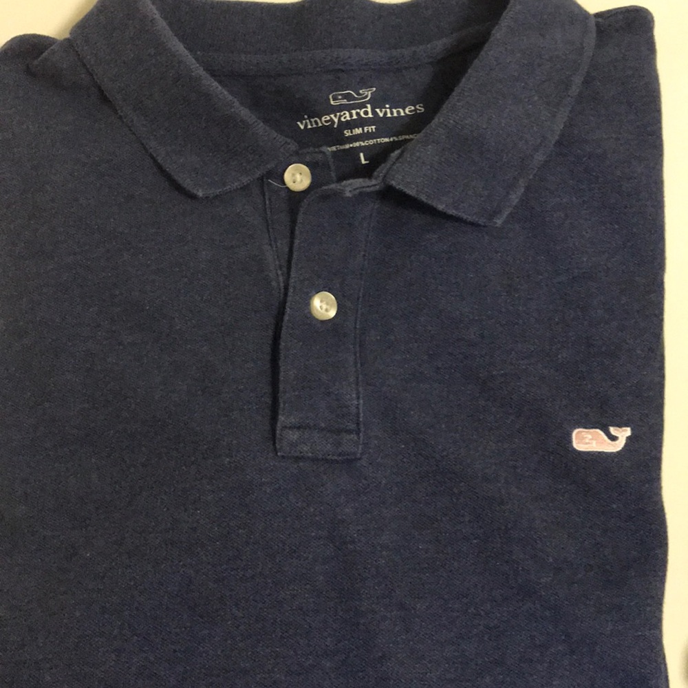 Men’s Vineyard Vines large blue polo shirt